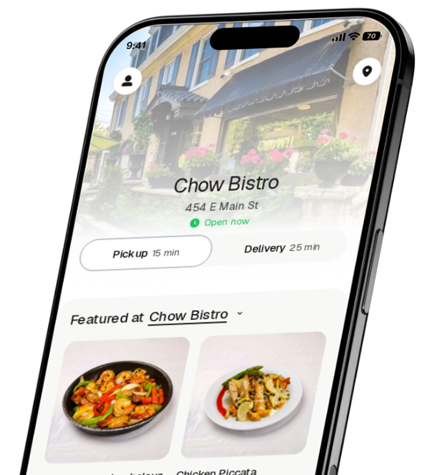 Chow Bistro app preview